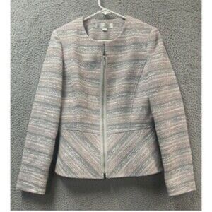 Elegant Gray &Pink Women's Jacket Tahari used once